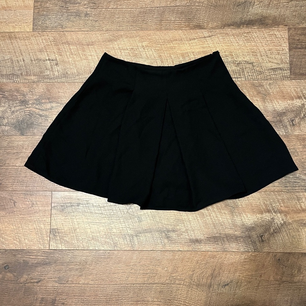 Vintage Limited Black Pleated Skater Skirt